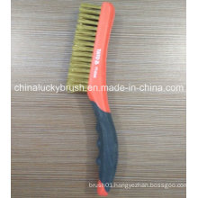 Two Colour Plastic Handle Brass Wire Multifuctional Brush (YY-540)